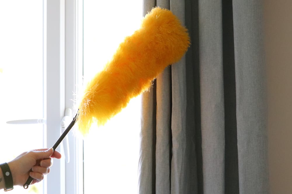 Handheld Mini Blind Cleaner Blinds Curtain Brush Duster Orange Removable  Hot